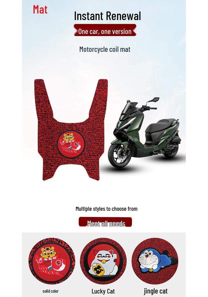 Chunfeng 150SC-F Motorcycle Wear-Resistant Waterproof Anti-Slip Foot Pedal Mats