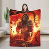 Scorpion VS Sub Zero Blanket Fleece Mortal Kombat MK11 Breathable Blankets for Sofa Outdoor Plush Thin Quilt