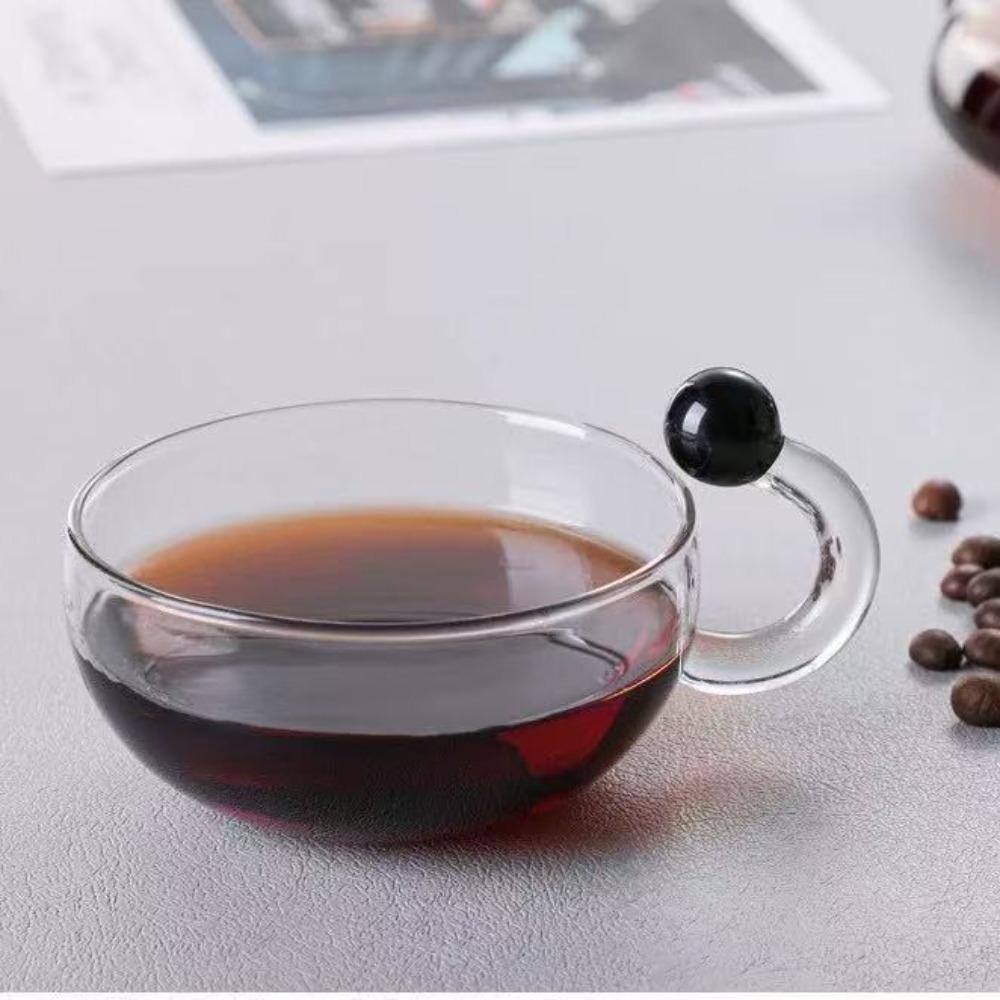 Ofengebrühte Teekanne Borosilikatglas leichter Luxus Haushalt Kung Fu Tee-Set verdickter Blumentee-Kessel kreativer Rattenschwanz