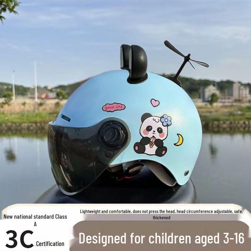 Ultra-Light Breathable Kids' 3C Electric Vehicle Helmet with Sun Protection, for Boys & Girls