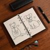 100 Hojas A5 Recambio Papel Inserciones para Carpeta Perforación de 6 Agujeros, Papel Grueso a Prueba de Sangrado, Superficie Lisa para Escribir para Diarios, Planificadores, Cuadernos
