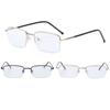 New Unisex Progressive Multifocal Reading Glasses Titanium Frame Metal Presbyopia Eyewear Bifocal Anti Blue Light Glasses