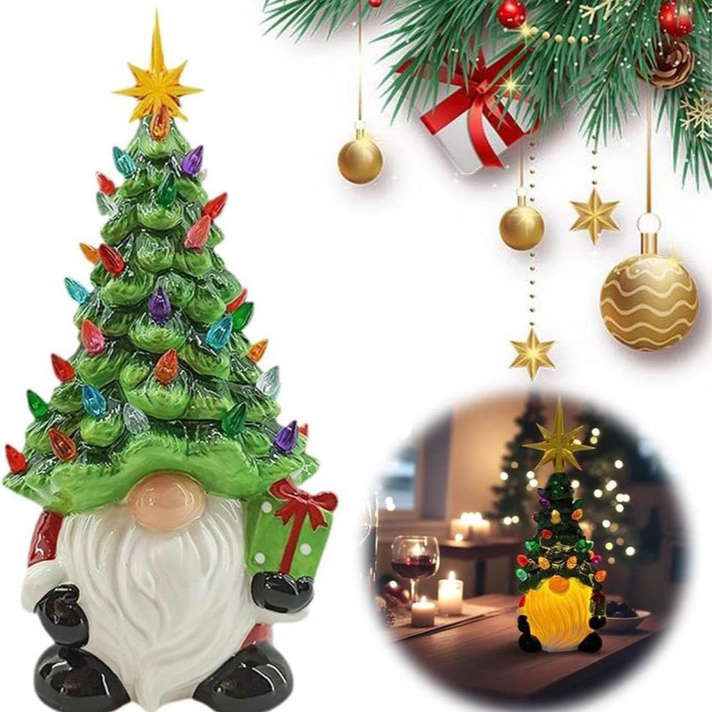 Lifelike Gnome Ornament Multi-Purpose Cute Dwarf Decorations Small Christmas Dwarf Figurine for Home Office Desktop Decoration