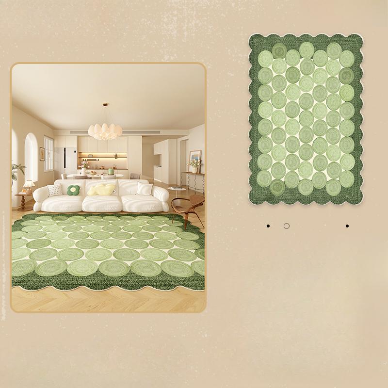 Irregular Shapes Carpets for Living Room Thick Anti-slip Lounge Mat Fluffy Soft Study Rug Cream Style Bedroom Decor Plush Carpet