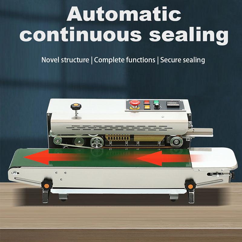 220V Automatic Electric Bag Sealing Machine Food Packag Sealer Desktop Sealing Machine Continuous Heat Sealer for Plastic Bags