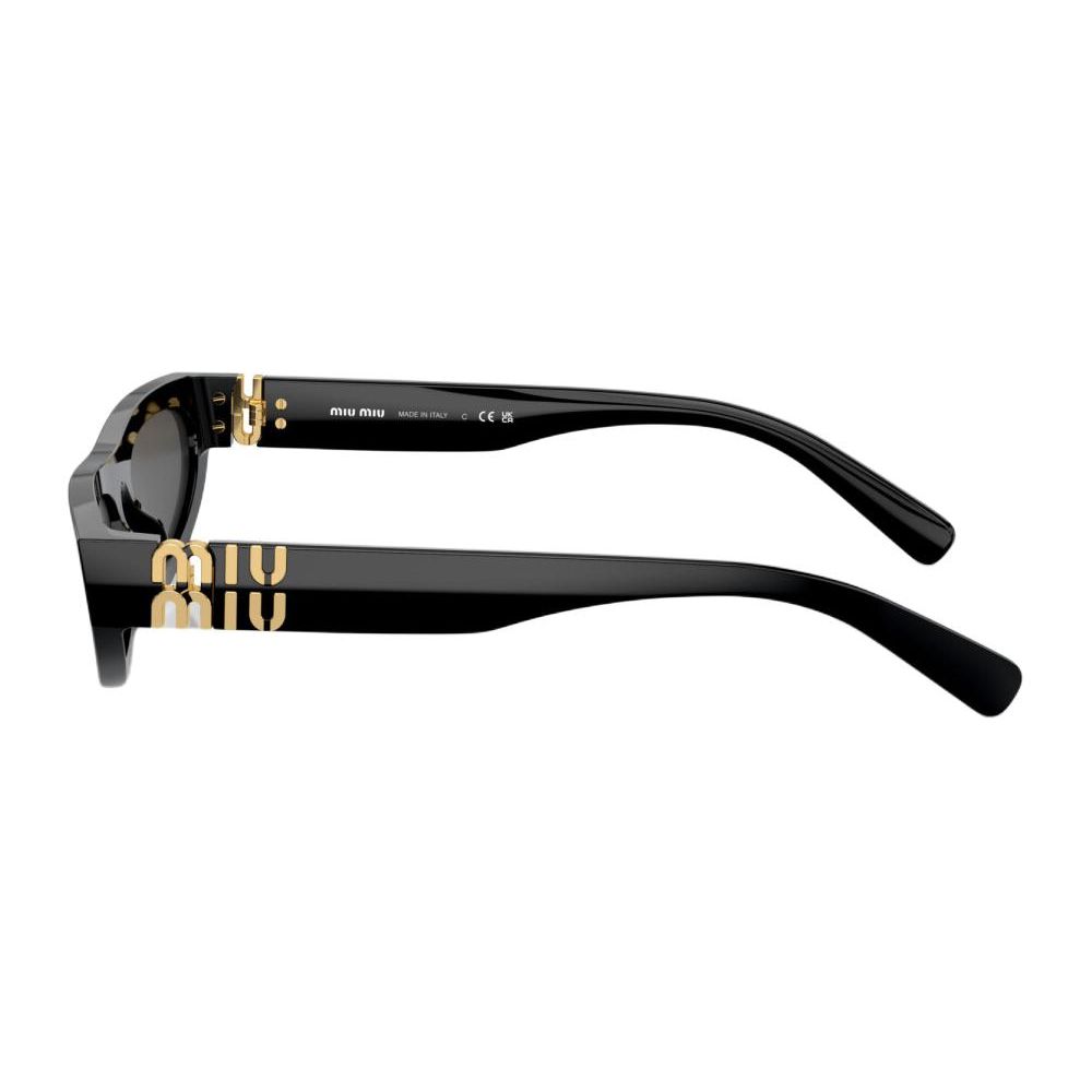 MIU MIU Logo Cat Eye Sunglasses Men Sunglasses Black MU07ZS1AB5S0