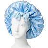 Satin Ribbon Round Silk Sleep Cap with Bowknot: Wide Brim Hair Care and Bath Hat