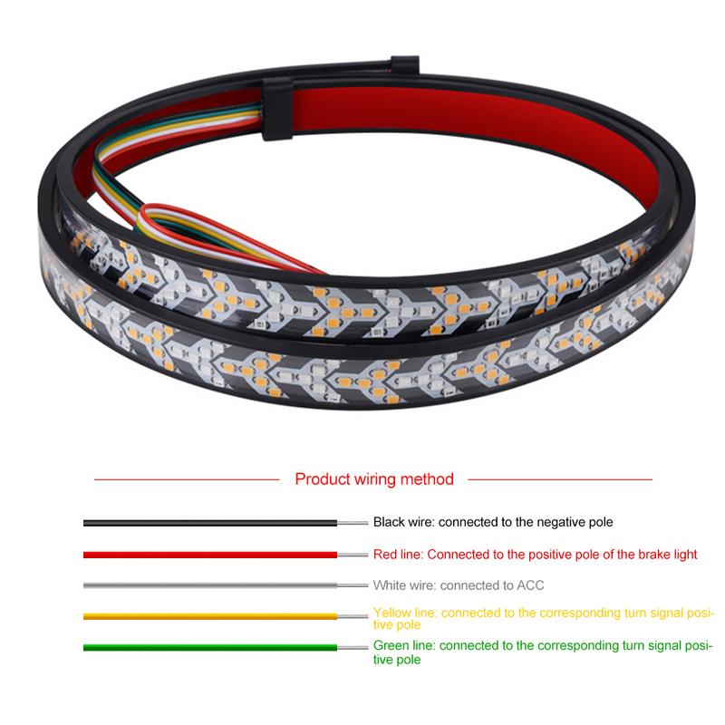 12V 24V LED Rücklichtleiste für die Heckklappe des LKWs, Rückfahrlicht, Bremslichtleiste für den Pickup, Blinker, wasserdicht, Rücklicht