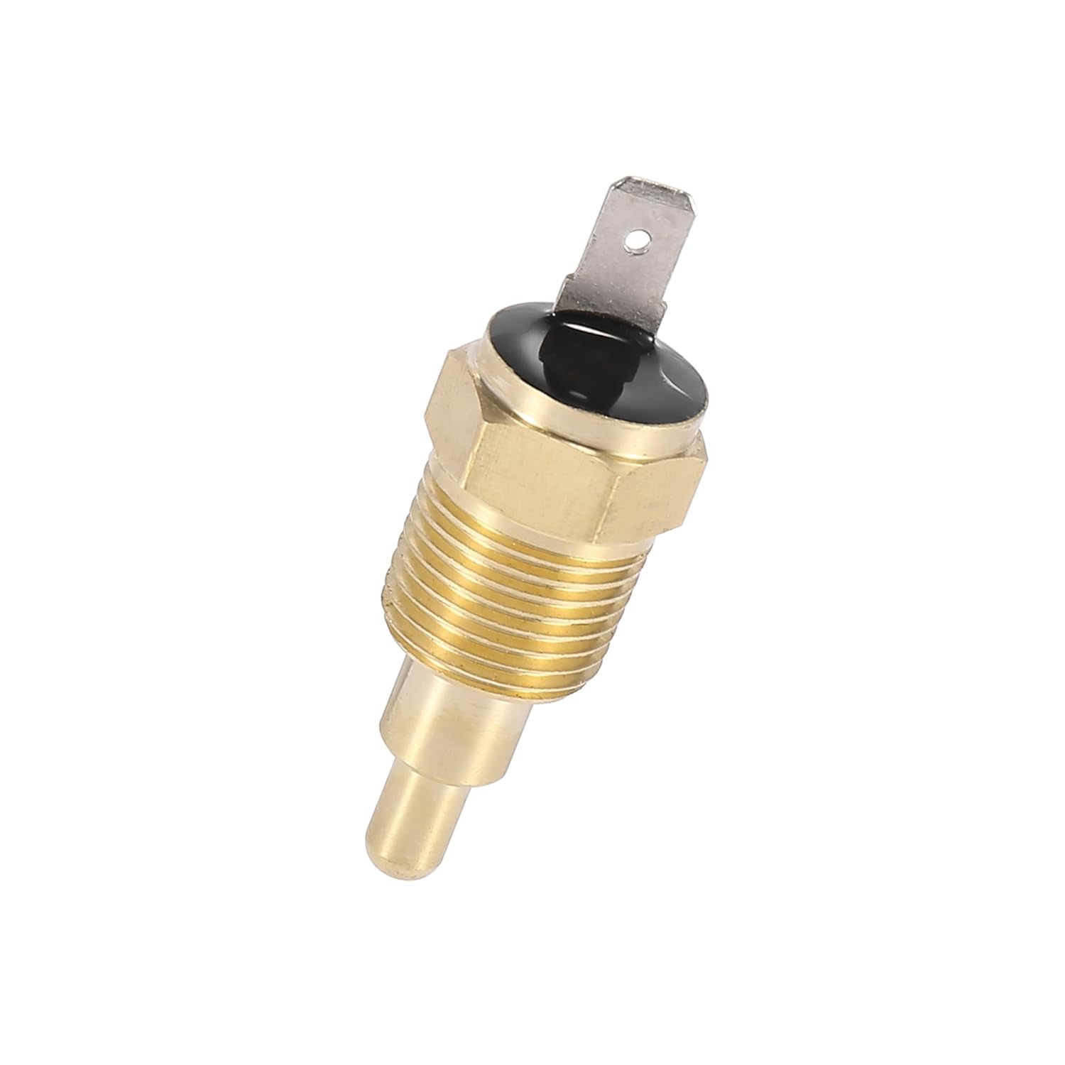 Motoforti Universal Engine Cooling Fan Temperature Sensor Switch, 3/8  NPT 190 Degree on 175 Degree Off, Metal, Copper Tone, 1 Pcs