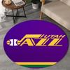 Jazz Basketball Team Round Rug for Livingroom,Bedroom, Palyroom, Chair Rug, Area Rug, Circle Carpet, Large Size Fan Christmas Gift