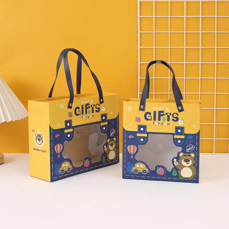 First Birthday Cartoon Gift Box for Kindergarten Party Favors