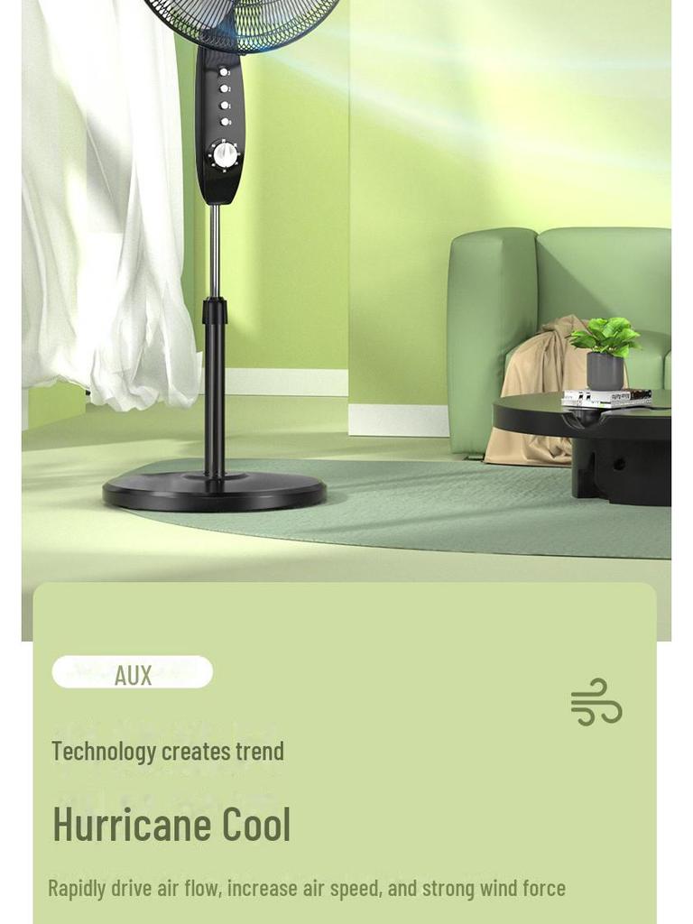 Remote Controlled Quiet Oscillating Floor Fan for Home or Office