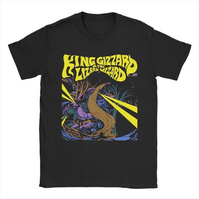 Printed This Is King Gizzard & Lizards Wizard T Shirt For Unisex  Cotton T-shirts Short Sleeve Tops