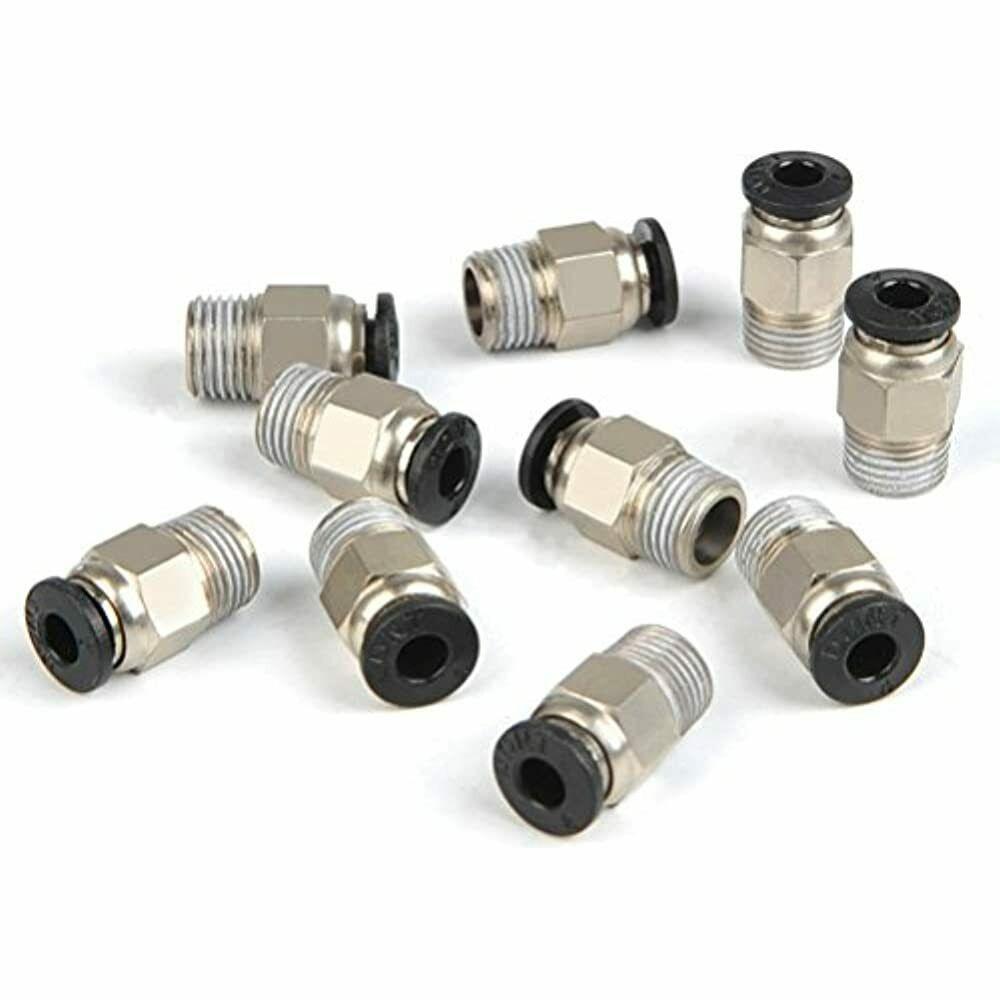 Push Straight Pneumatic Connector Stainless Steel Tube