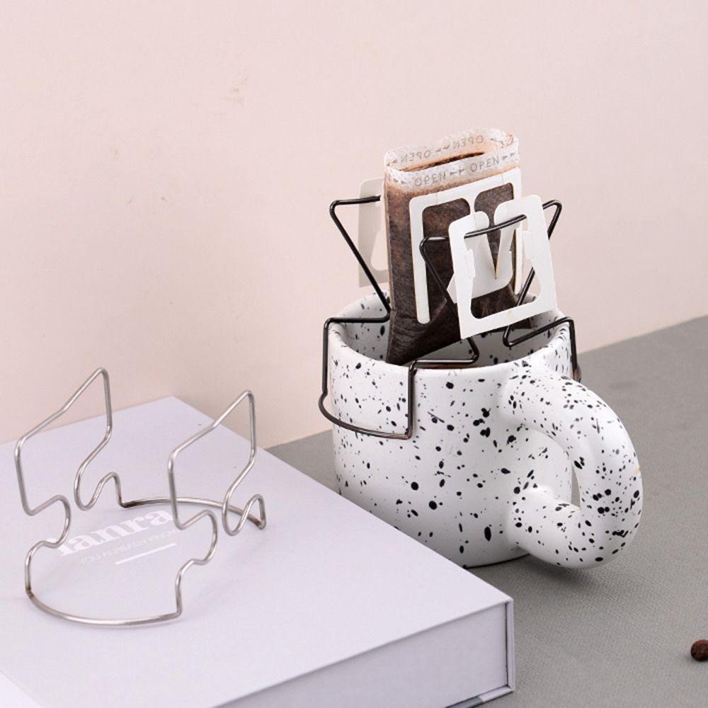 Držák kávového dripperu z nerezové oceli 304 Univerzální košíky na kávový dripper Polička na kávové filtry