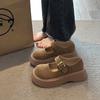 2025 new spring and autumn with skirt small leather shoes round head Japanese jk single shoes loafers platform Mary Jane women's shoes