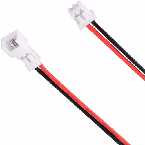 YFFSFDDC 20 Pairs JST 1.25mm 15cm Pitch 2-Pin Connector with Cable, Male To Female Extension Cable, Tin Plated, for RC LiPo Battery and Helicopter