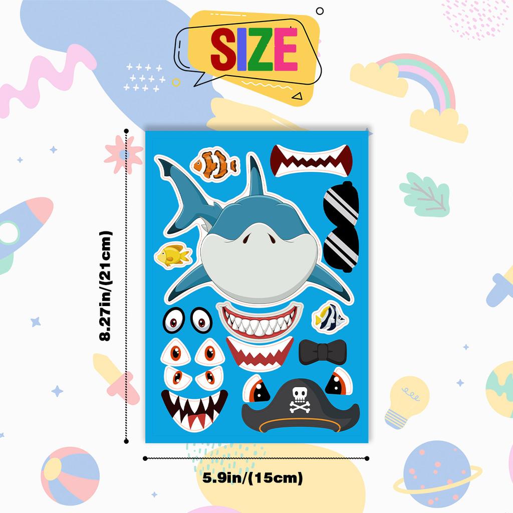 Animal Friends Cute Cartoon Puzzle Stickers For Kids Fun Interactive Learning Pack 48 Of