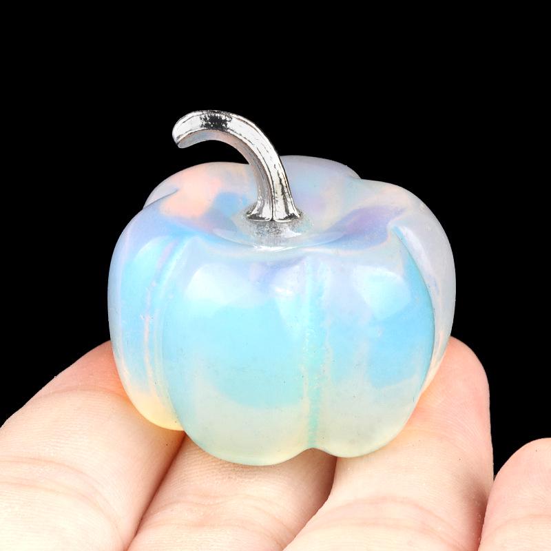 

30mm Natural Crystal Pumpkin Decoration for Halloween & Thanksgiving - Large Qty Discount