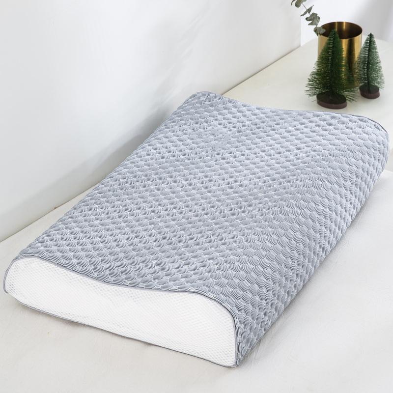 Summer Ice Silk Latex Pillowcase for Kids Breathable Memory Foam Pillow Cover 30x50 40x60 Double Sided Zipper Design