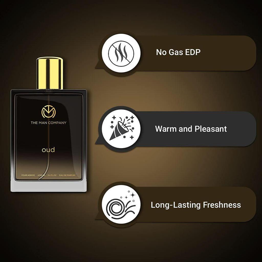 The Man Company Oud Perfume for Men | Premium Long Lasting Fragrance Body Spray | EDP for Men (Eau De Parfum) - 100ml