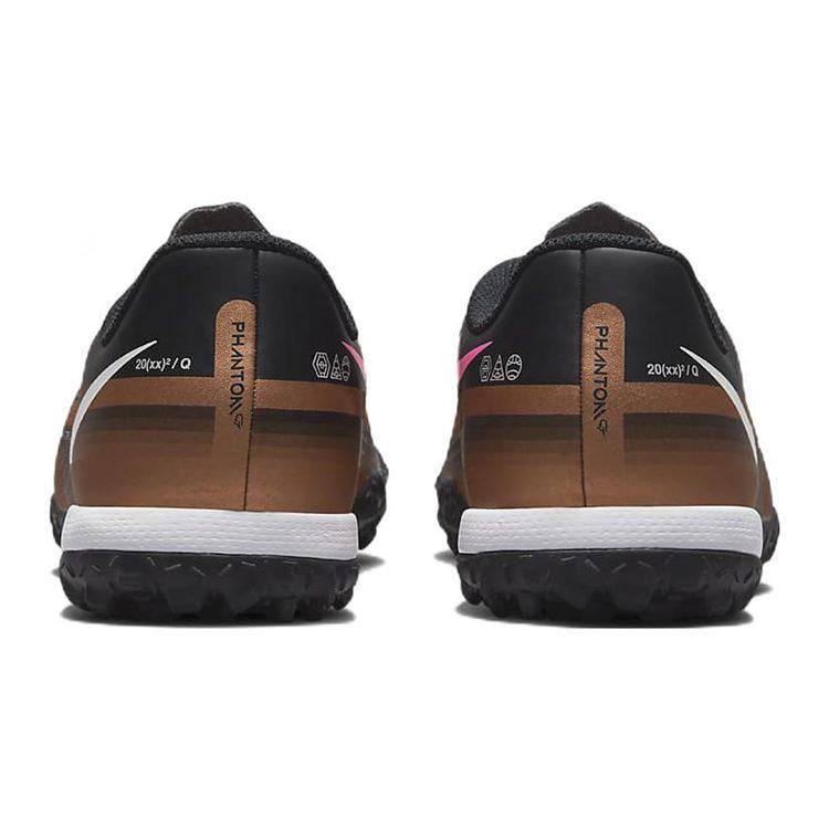 Nike Phantom GT Jr. Academy TF Scarpe da Calcio per Bambini Low top Prato Nero Oro Bambini DR6062-810