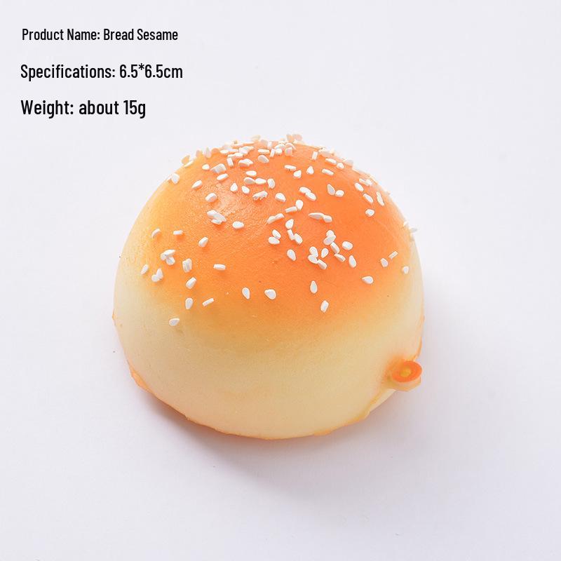 PU Slow Rebound Bread Squeeze Toy - Soft Fragrant Fake Cake for Decompression and Photography Props