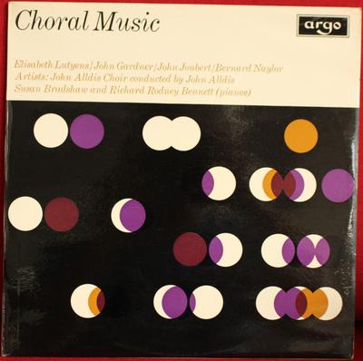 Płyta LP ELISABETH LUTYENS / JOHN GARDNER / - Muzyka Chóralna ZRG5426 Argo 1965 UK Klasyczna Używana