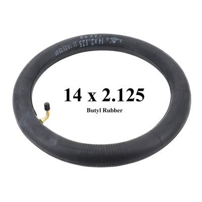 14 Zoll 14x2.125 Butyl-Gummi Schlauch mit abgewinkeltem Ventilschaft für Elektrorad E-Bike Roller Reifen Fahrradteile Zubehör