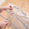 Clothes Drying Rack Mounted Hanger Indoor Space Saving Household One-Piece Clothes Hanger 5 Layer Storage Holder