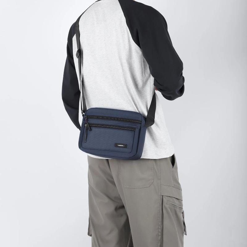 New Fashion Men's Crossbody Bag – Big Capacity Nylon Shoulder Bag with Multiple Pockets for Work & Travel