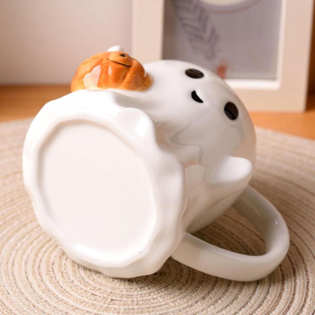 600ML Halloween Ghost Ceramic Mug – Funny Coffee Cup for Kids & Adults, Holiday Gift