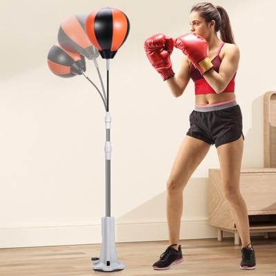 Boxsack mit Ständer, höhenverstellbar, Boxen, Reaktionsgeschwindigkeit, Trainingsball, Indoor, Vertikal, Kinder, Erwachsene, Boxen, Reaktionsball, Heim-Fitnessstudio, Fitness