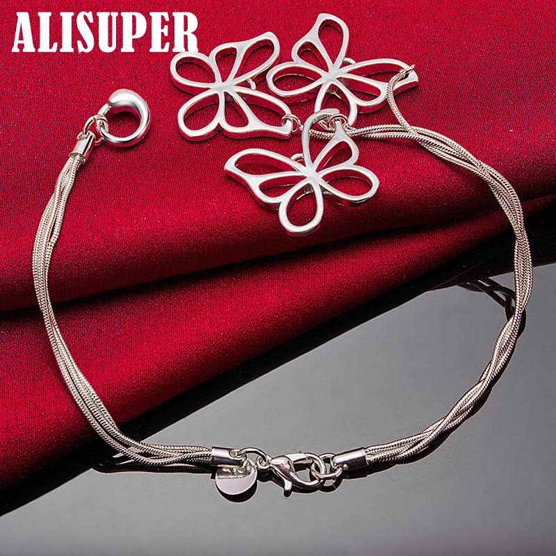 Bijoux de bracelet papillon en argent sterling 925