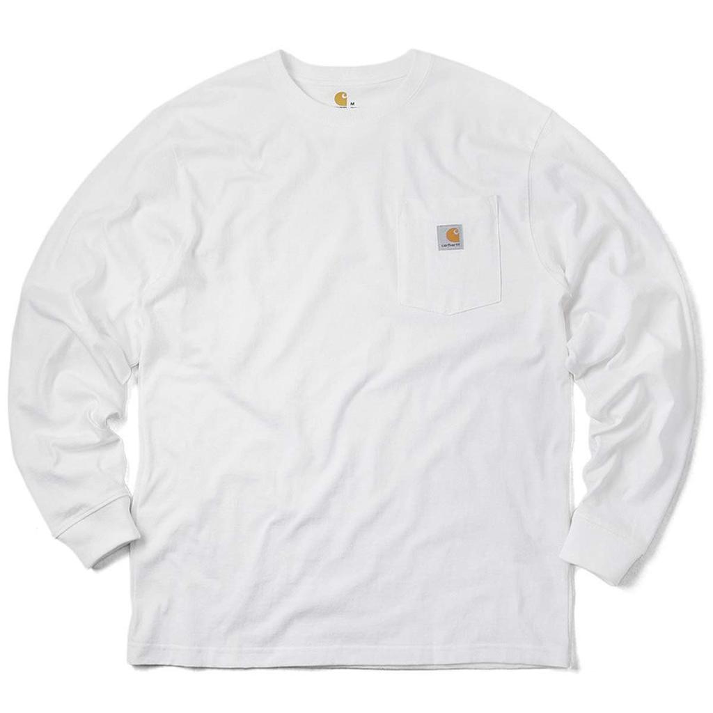 Long Sleeve Workwear Pocket Tee WHITE US M To Japanese Size [Carhartt] CRHTT-K126 Men's (equivalent L) [Item]