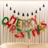 14pcs/set Merry Christmas Balloon Banner Set Aluminum Foil Balloon Christmas Party Decorations Festive Indoor Outdoor Decoration