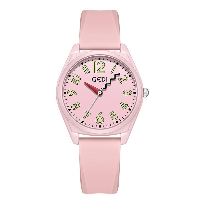 Dopamine Candy Color Student Watch Creative Advanced Sense Watch Hand Niche Women S Watch Waterproof Silicone Watch