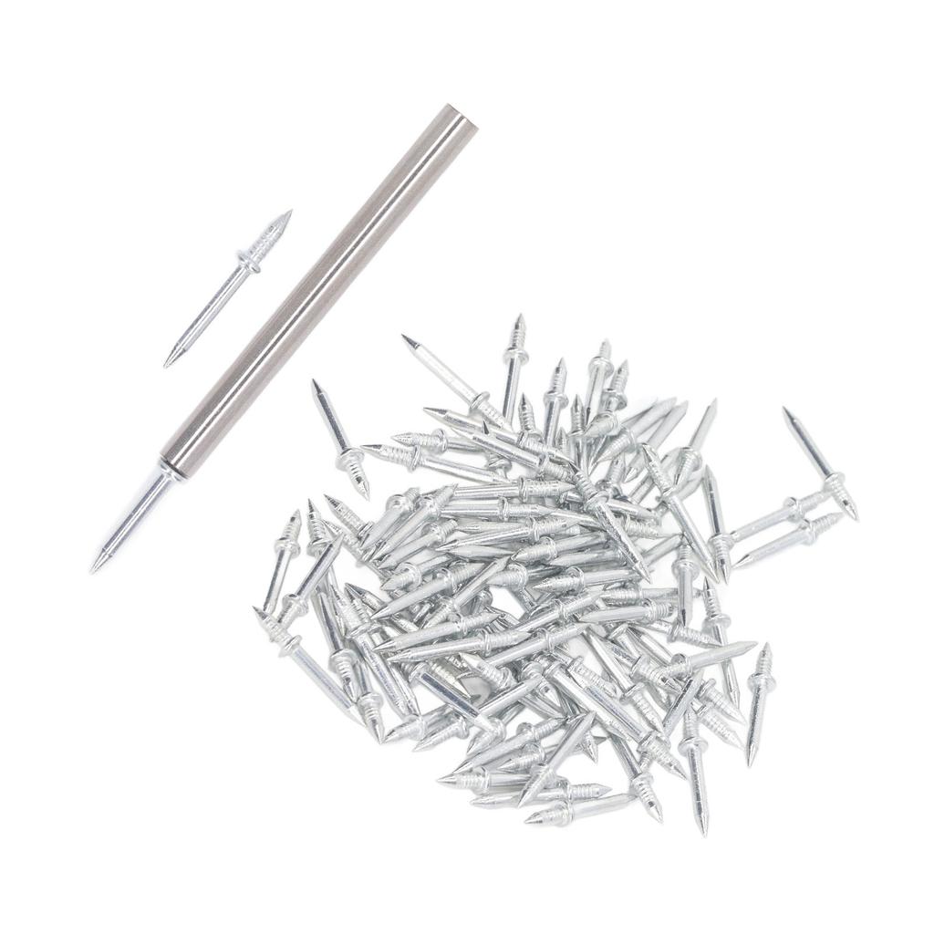 101 Pcs Set Skirting Nail Carbon Steel Galvanized Non Marking Double Headed Seamless Nails