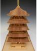 Woody Joe 1/75 Scale Assembly Kit of the Five-Story Pagoda of Mt. Haguro (Building)
