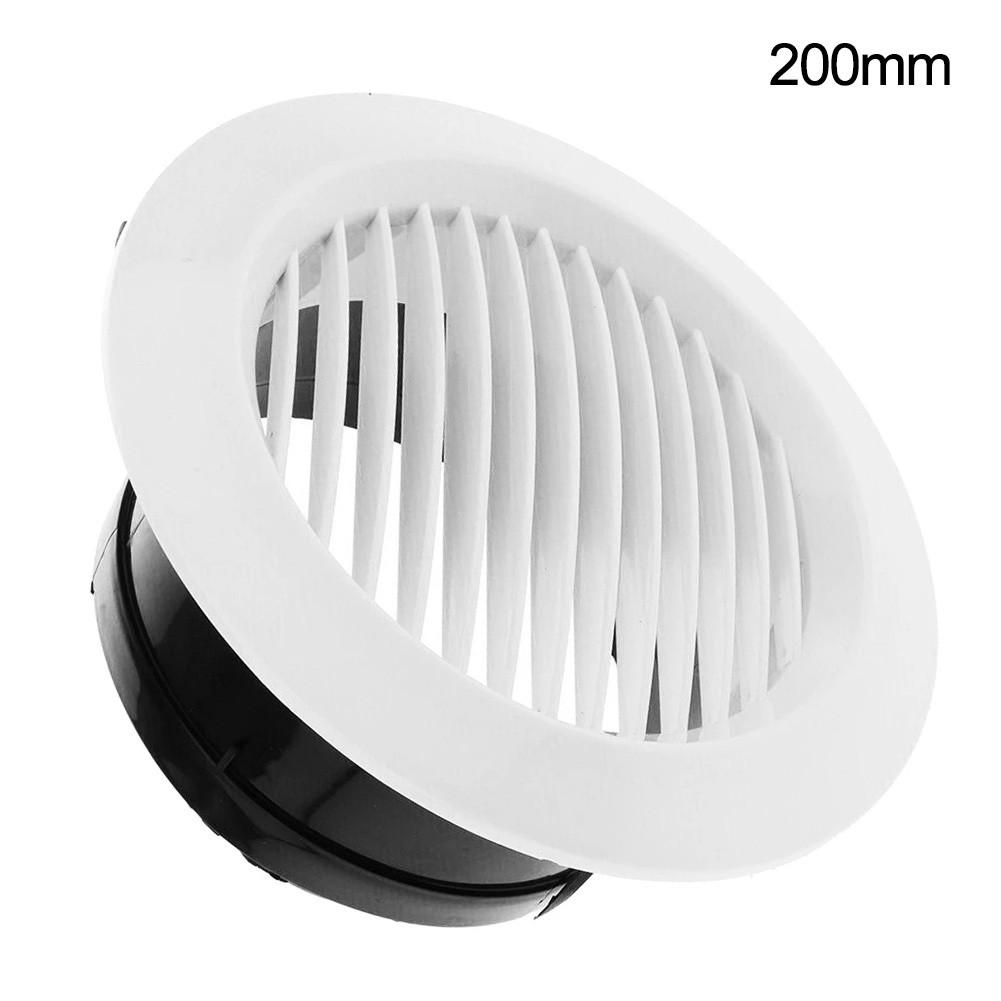 Bathroom Office Air Vent Circular Vent ABS Wall Mounting 75/100/125/150/200mm Ceiling Mounting Compact For Bathroom