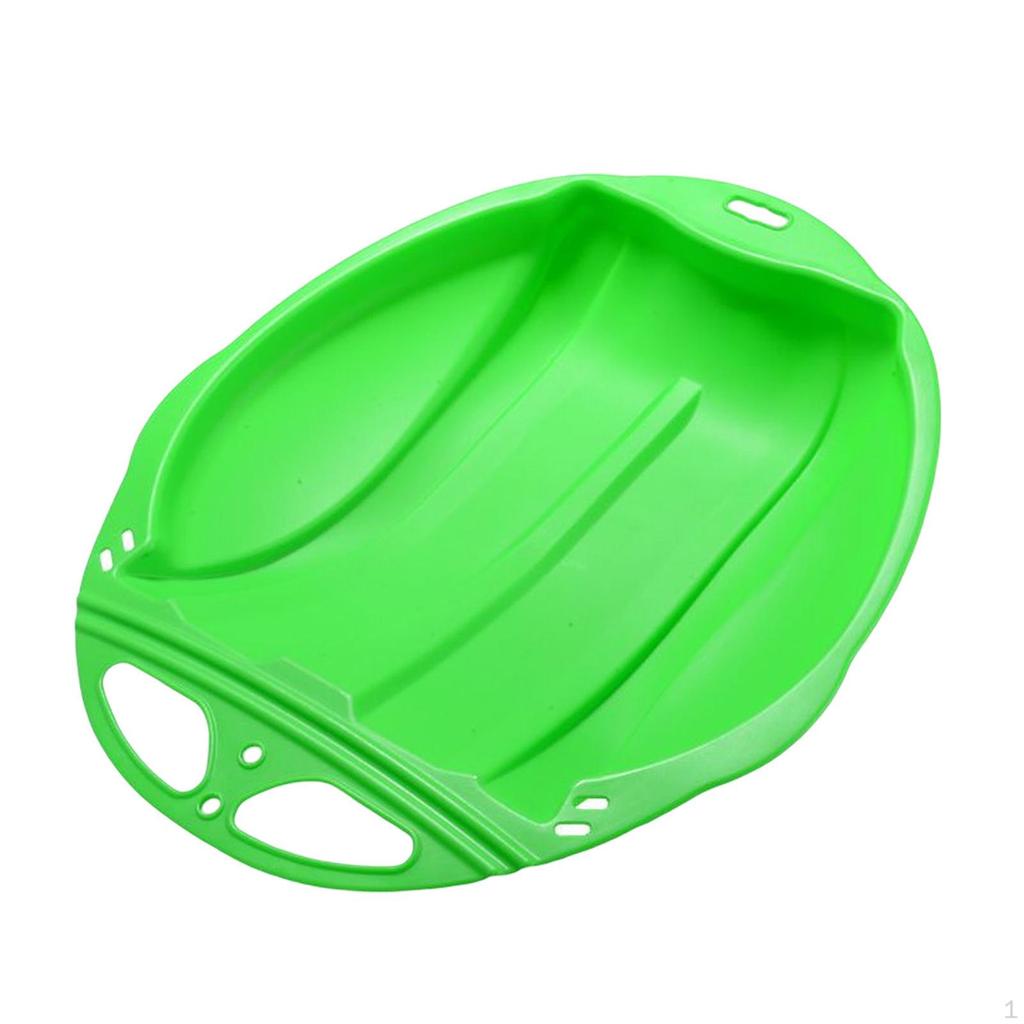 Kids Snow Sled Sledge Ski Board Downhill Toboggan Luge Grass Sand Sliding Sleigh for Girls