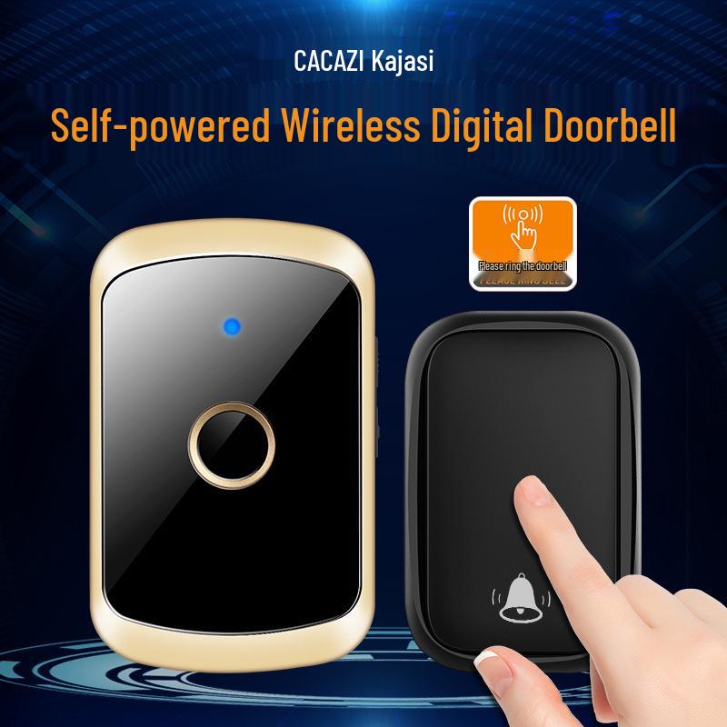 Wireless Smart Doorbell: Long-Range, Waterproof, Remote-Controlled Bell for Home & Elderly Use No
