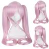 28 Colori Mi Ku Parrucca Cosplay Lunga Resistente al Calore Capelli Sintetici Code di Cavallo con Clip Feste di Halloween Parrucche + Cuffia per Parrucca Snow Mi Ku