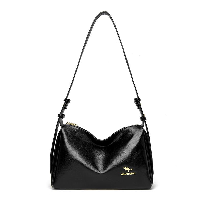 Fashionable Soft Leather Shoulder Bag Soft Shoulder Crossbody Bag for Daily Commute Work Weekend Outings and Ladies' Holiday Gifts