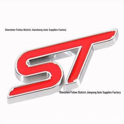 Emblema ST Adesivo Logo Auto Etichetta in Metallo per Modifica Nuova Fiesta Victory