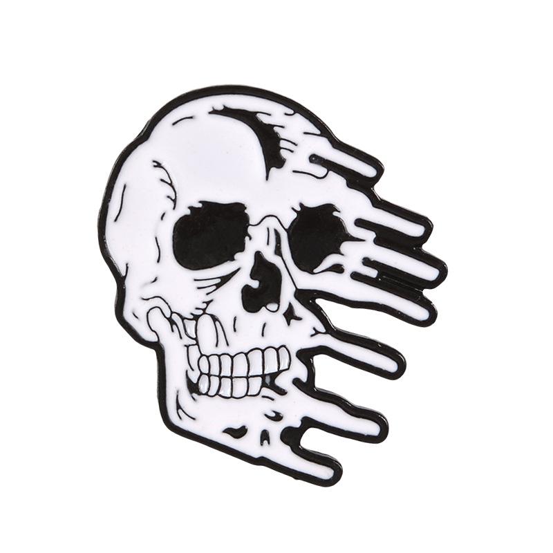 Tea Bottle Skull Jeans Pizza Rose Enamel Pins For Kids Cute Brooch Animal Badges Women Men Shirt Lapel Jewelry