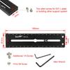 Haoge 160mm Long Extender Rail Slide Plate for Camera Tripod Ball Head Clamps RRS Benro Arca Swiss Sunwayfoto HQR-160 Multi-purpose Quick-Release