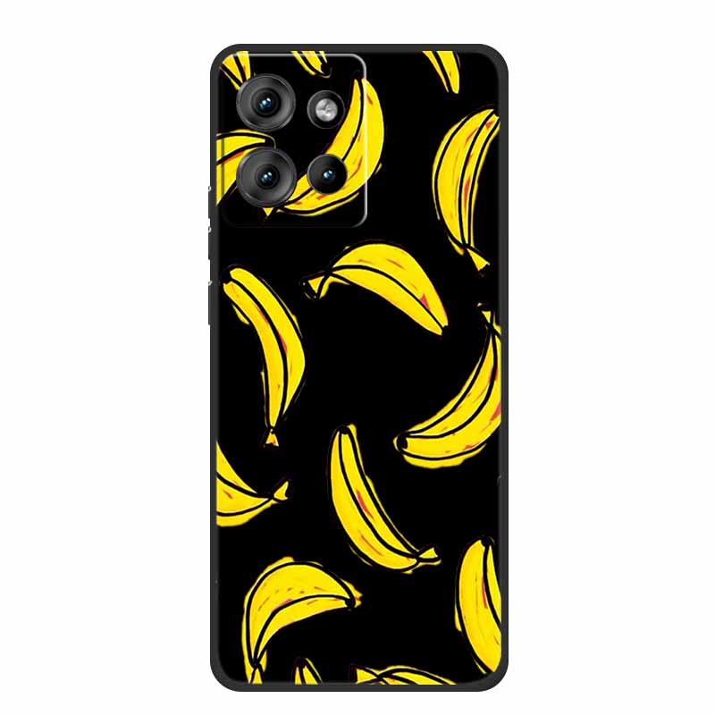 Handyhülle Für Motorola Moto G 2025 Hülle Cartoon Schwarzes Silikon Weiches TPU Rückseite Für Motorola Edge 50 Neo S50 G75 Hülle G 75