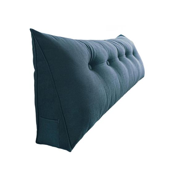 Headboard Wedge Pillow Triangular Headboard Cushion With Side Pocket Bed Bolster Pillow