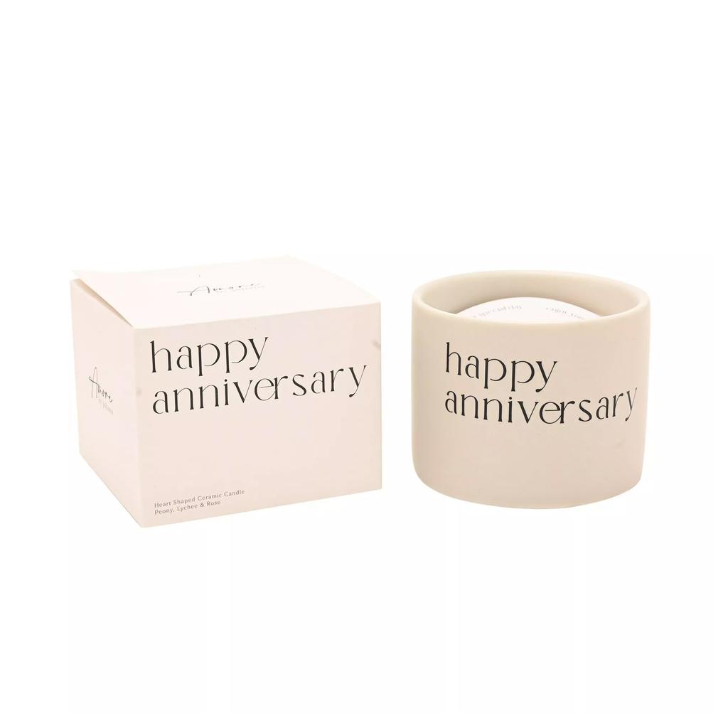Amore Double Wick Candle - Happy Anniversary